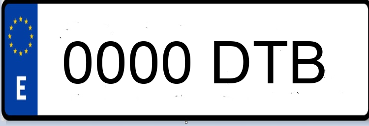 Letras Matriculas DTB