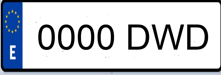 Letras Matriculas DWD