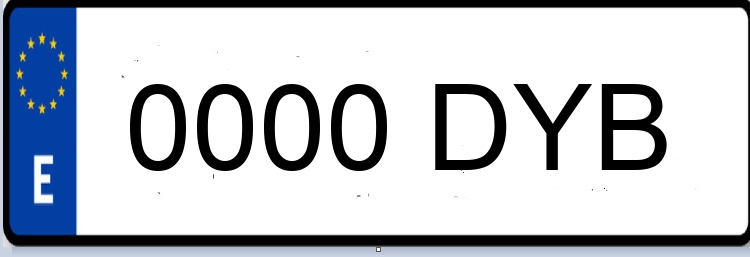 Letras Matriculas DYB