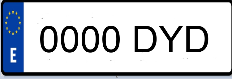Letras Matriculas DYD
