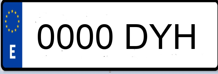 Letras Matriculas DYH