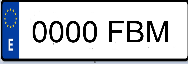 Letras Matriculas FBM
