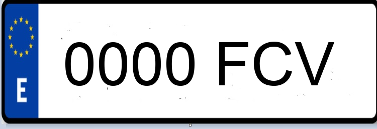 Letras Matriculas FCV