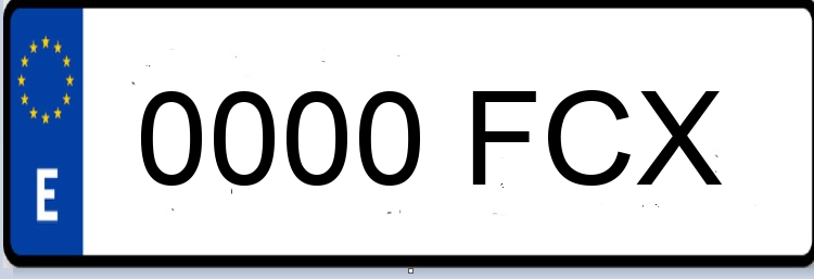 Letras Matriculas FCX
