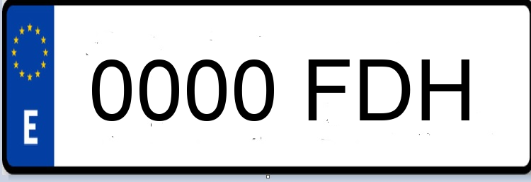 Letras Matriculas FDH