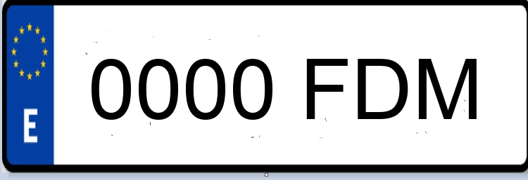 Letras Matriculas FDM