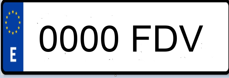 Letras Matriculas FDV