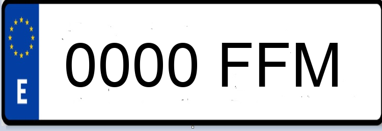 Letras Matriculas FFM
