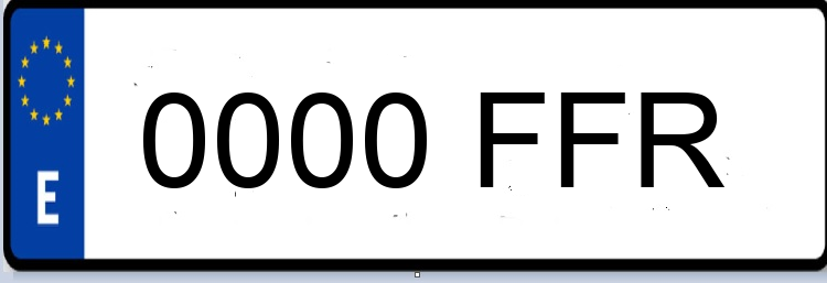 Letras Matriculas FFR