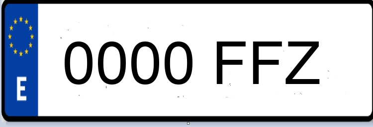 Letras Matriculas FFZ
