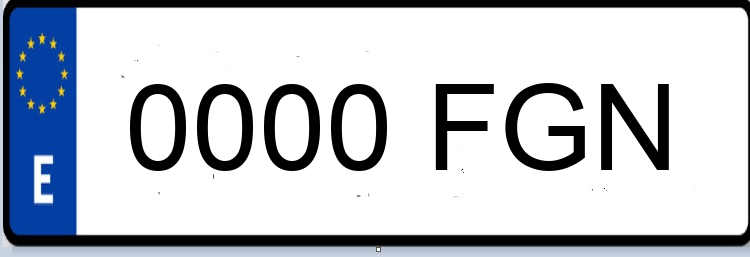 Letras Matriculas FGN
