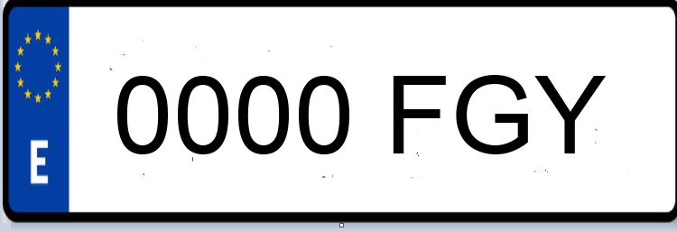 Letras Matriculas FGY