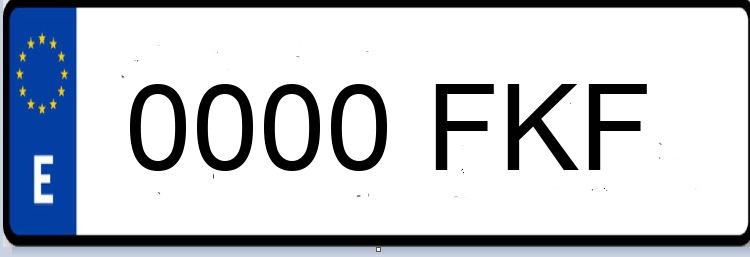 Letras Matriculas FKF