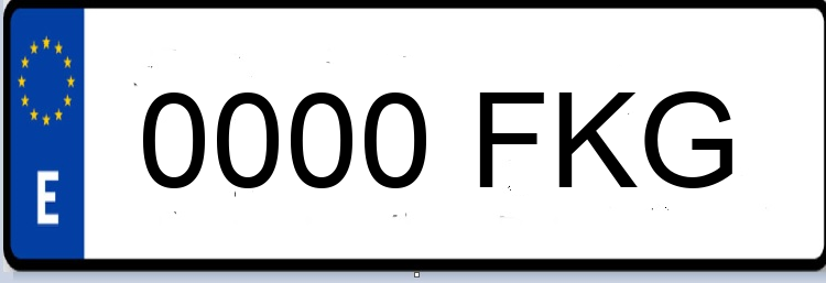 Letras Matriculas FKG