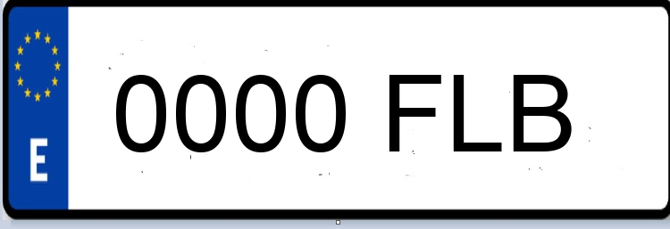 Letras Matriculas FLB