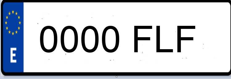 Letras Matriculas FLF