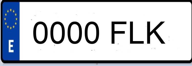 Letras Matriculas FLK