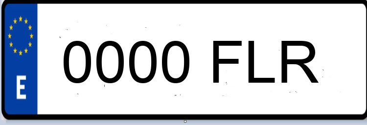Letras Matriculas FLR