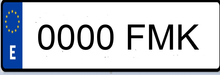 Letras Matriculas FMK