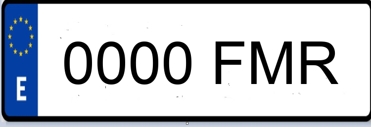 Letras Matriculas FMR