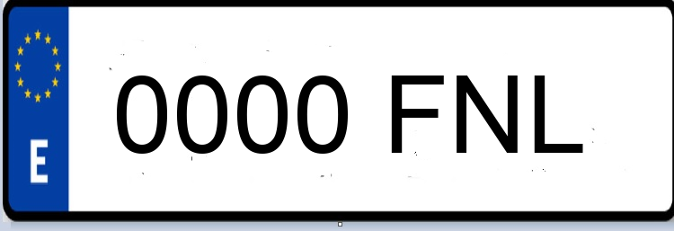 Letras Matriculas FNL