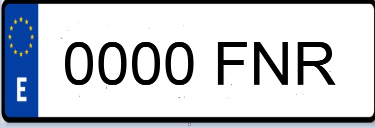 Letras Matriculas FNR