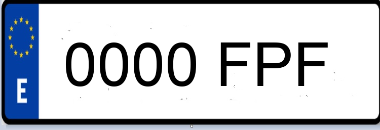 Letras Matriculas FPF