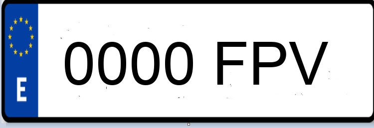 Letras Matriculas FPV