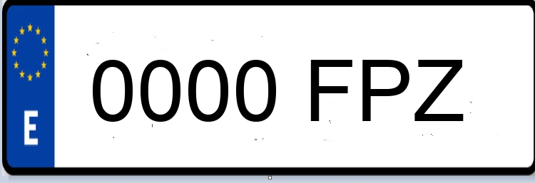 Letras Matriculas FPZ