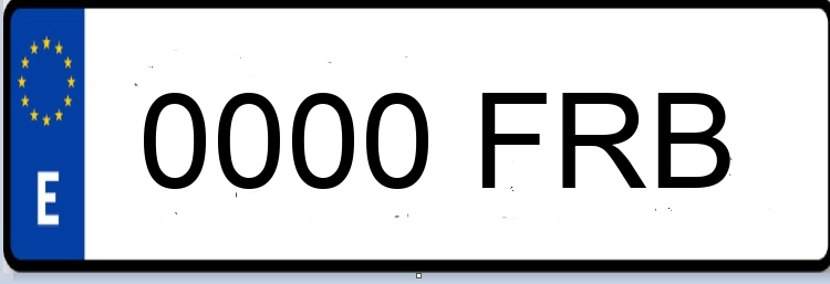 Letras Matriculas FRB