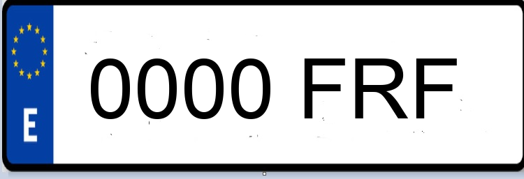 Letras Matriculas FRF