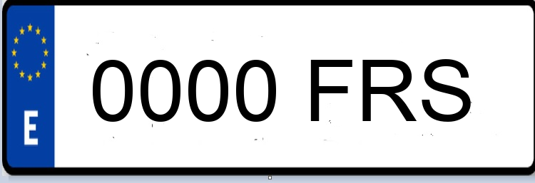 Letras Matriculas FRS