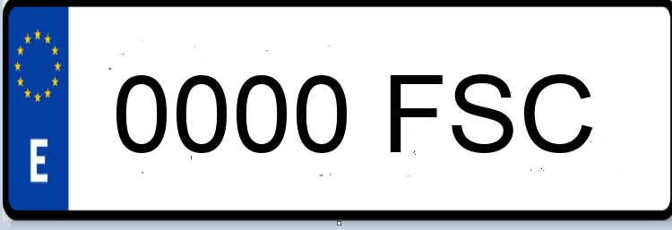 Letras Matriculas FSC