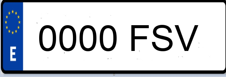 Letras Matriculas FSV