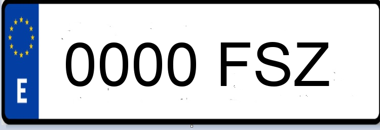 Letras Matriculas FSZ