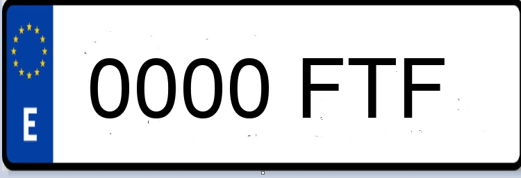 Letras Matriculas FTF