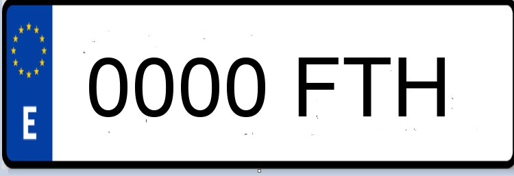 Letras Matriculas FTH