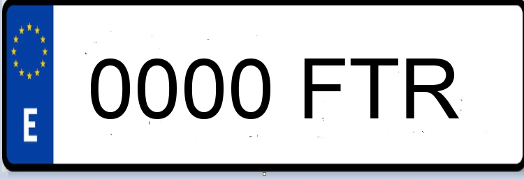 Letras Matriculas FTR