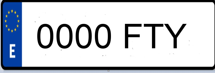 Letras Matriculas FTY