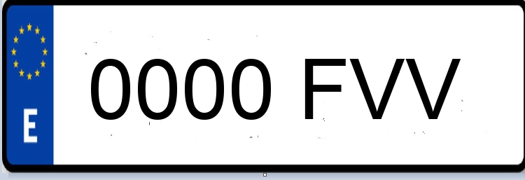 Letras Matriculas FVV