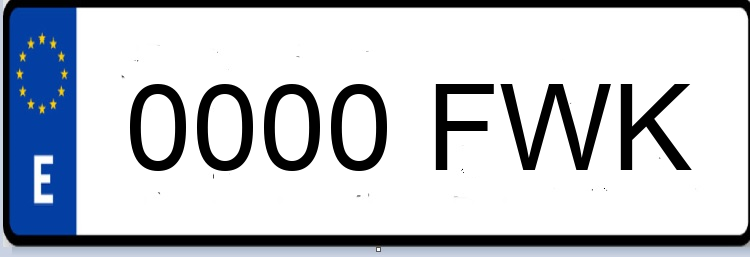 Letras Matriculas FWK