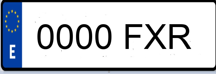 Letras Matriculas FXR