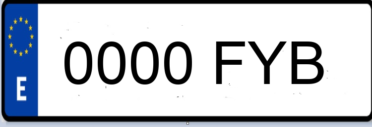 Letras Matriculas FYB