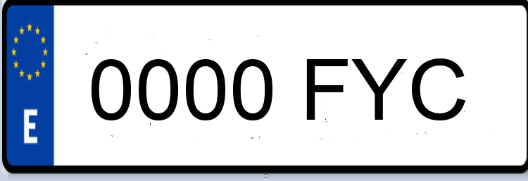 Letras Matriculas FYC