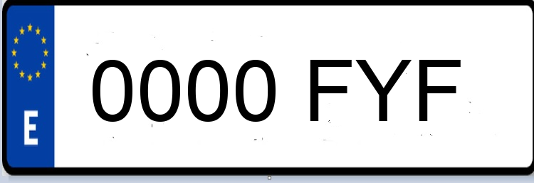 Letras Matriculas FYF