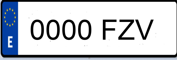 Letras Matriculas FZV