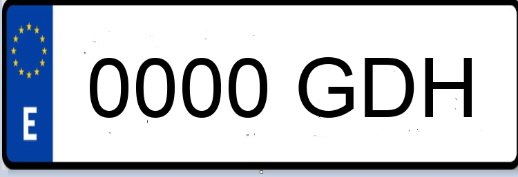 Letras Matriculas GDH