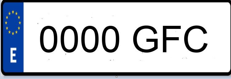 Letras Matriculas GFC