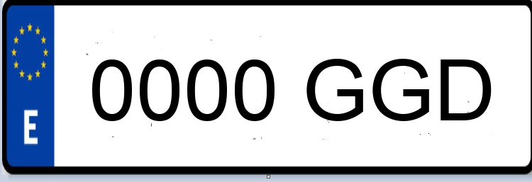 Letras Matriculas GGD