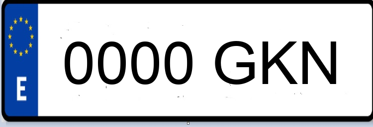 Letras Matriculas GKN